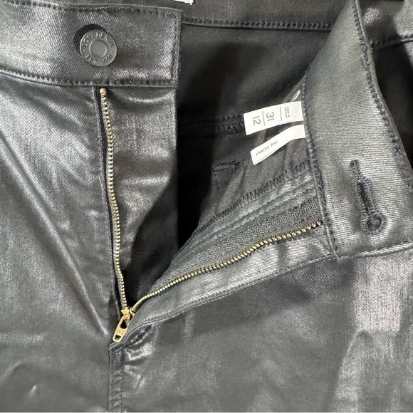 LOFT Womens black coated 5-pockets modal jeans Size 12 - Picture 7 of 11